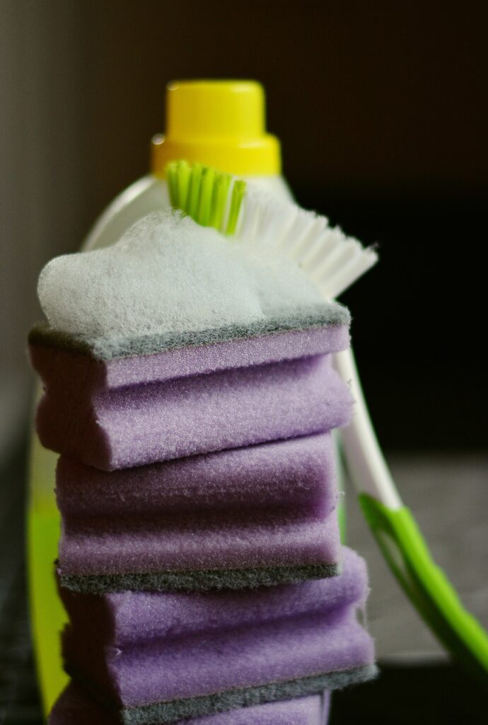 sponge, cleaning sponge, clean